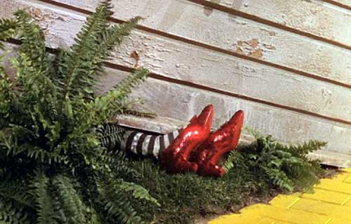 ruby slippers & house