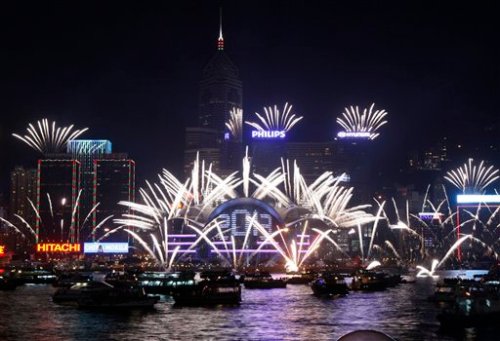 APTOPIX Hong Kong New Year
